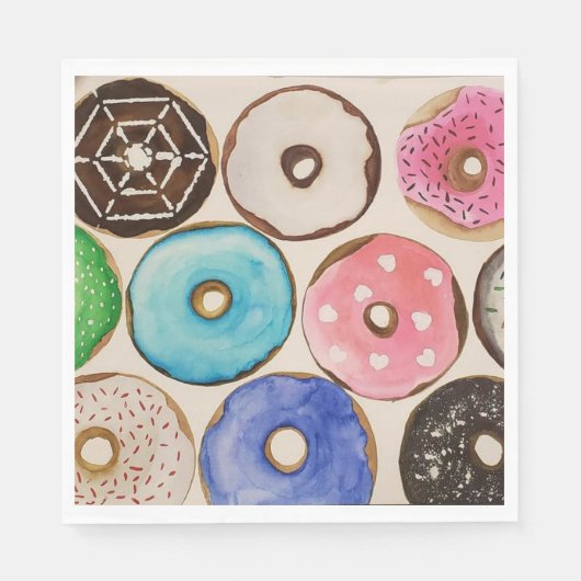 Donuts eine süße Leckerei Serviette (Vorderseite)
