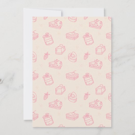 Donuts erste Geburtstagsparty Einladung (Rückseite)