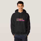 Donuts fahrender lustiger Drift-Auto-Rennsport-Ent Hoodie (Vorne ganz)
