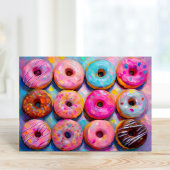 Donuts Farbenfrohe moderne Abstrakte Kunst Karte