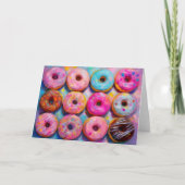 Donuts Farbenfrohe moderne Abstrakte Kunst Karte (Vorderseite)