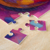 Donuts Farbenfrohe moderne Abstrakte Kunst Puzzle (Seite)