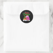 Donuts Food Lover Xmas Decorations Santa Donuts Ch Runder Aufkleber (Tasche)