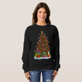 Donuts Food Xmas Holiday Santa Donuts Christmas Sweatshirt (Vorne ganz)