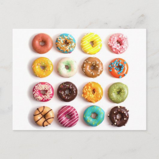 DONUTS FOR EVERYONE POSTKARTE (Vorderseite)