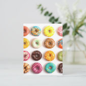 DONUTS FOR EVERYONE POSTKARTE (Stehend Vorderseite)