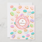 Donuts Foto Einladung (Rückseite)