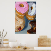 Donuts fügen Text hinzu Poster (Küche)