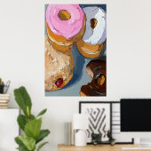 Donuts fügen Text hinzu Poster (Heimbüro)