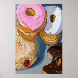 Donuts fügen Text hinzu Poster