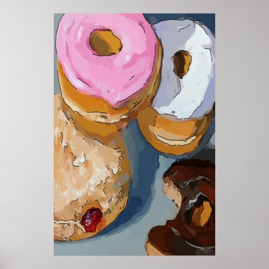 Donuts fügen Text hinzu Poster (Vorne)