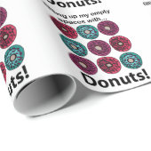 Donuts füllen meine leeren Räume mit Donuts Geschenkpapier (Rolleneckpunkt)