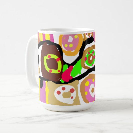 Donuts fun kaffeetasse (Vorderseite Links)