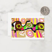 Donuts fun mitteilungskarte (Vorderseite/Rückseite Beispiel)