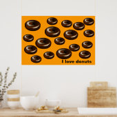 Donuts für Papa Poster (Küche)