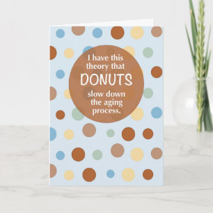 Donuts Geburtstag Lustiger Alterungs Humor Punkte Karte