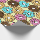 Donuts Gemustert Geburtstag Geschenkpapier (Ecke)