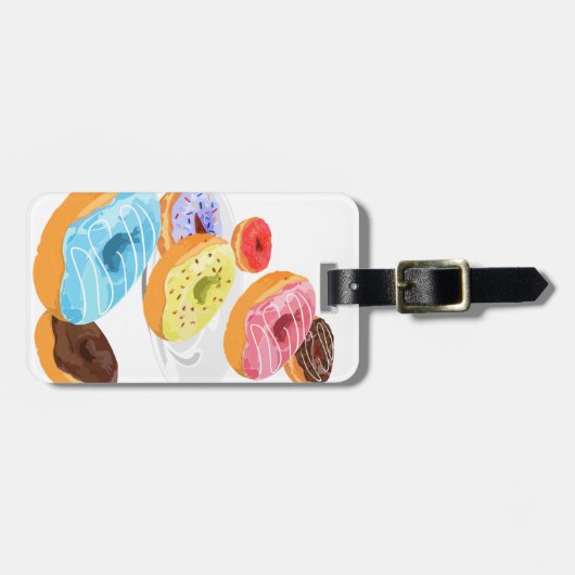 Donuts Gepäckanhänger (Vorderseite horizontal)