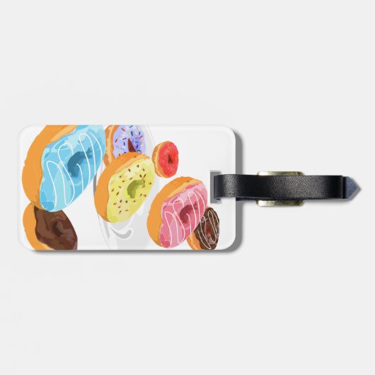 Donuts Gepäckanhänger (Rückseite horizontal)