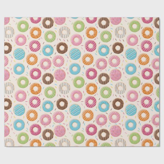 Donuts Geschenkpapier (Flach)