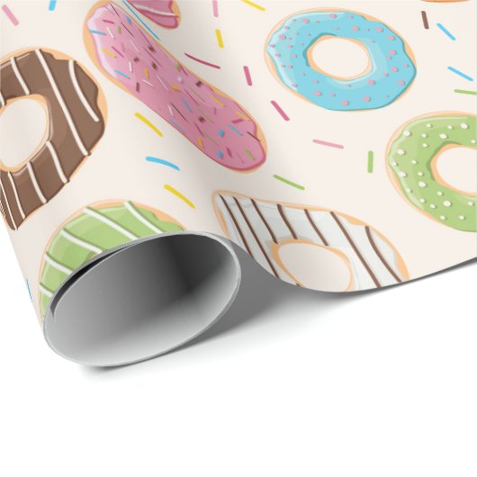 Donuts Geschenkpapier (Rolleneckpunkt)