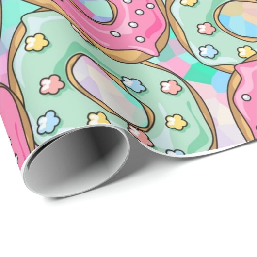 Donuts Geschenkpapier (Rolleneckpunkt)
