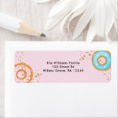 Donuts Gold Sprinkles Rosa Rücksendeadresse (Insitu)