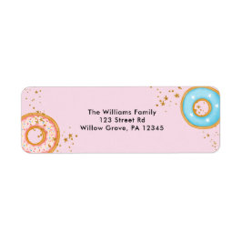 Donuts Gold Sprinkles Rosa Rücksendeadresse