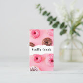 Donuts Health Coach Visitenkarte (Stehend Vorderseite)