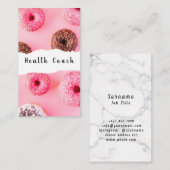 Donuts Health Coach Visitenkarte (Vorne/Hinten)