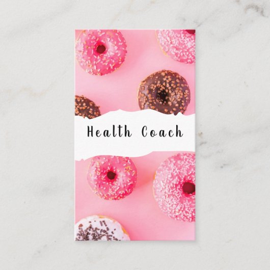 Donuts Health Coach Visitenkarte (Vorderseite)