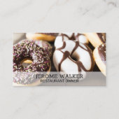 Donuts Hintergrund Visitenkarte (Vorderseite)