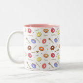 Donuts Homemade 11 oz Zwei-Tonen-Tasse Zweifarbige Tasse (Links)