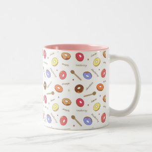 Donuts Homemade 11 oz Zwei-Tonen-Tasse Zweifarbige Tasse
