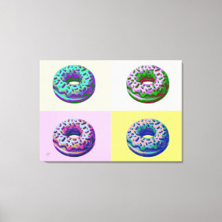 Donuts im Retro-Stil Pop-Art  Leinwanddruck