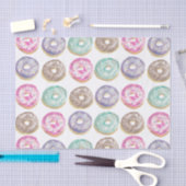 Donuts in Aquarellfarbe Seidenpapier (Handwerk)