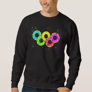Donuts in der Form olympisches Symbol für Donut En Sweatshirt