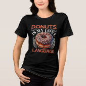 Donuts ist meine Liebe Tri-Blend Shirt (Vorderseite)