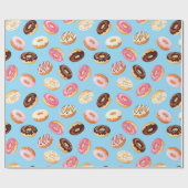 Donuts-Kachel-Design Geschenkpapier (Flach)