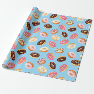 Donuts-Kachel-Design  Geschenkpapier