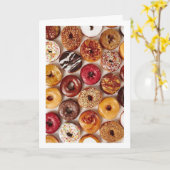 **DONUTS & KAFFEE** ES IST "IHR GEBURTSTAG!!!! KARTE (Gelbe Blume)
