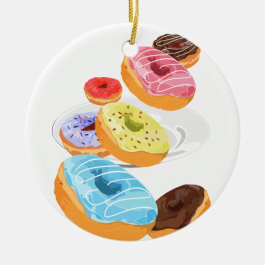 Donuts Keramik Ornament (Vorne)