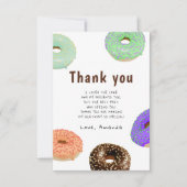 Donuts Kindergeburtstag Danke (Vorderseite)
