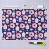 Donuts, Kuchen und Makaronen Seidenpapier (Handwerk)