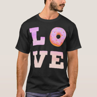 Donuts Liebe Herz Liebe Donut Schöne farbenfrohe F T-Shirt