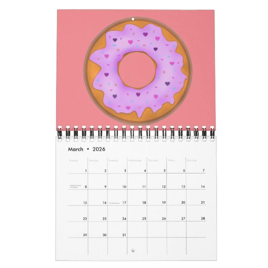 Donuts-Liebe Kalender (Mär 2026)