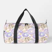 Donuts Lila und Schokolade Duffle Bag (Rückseite)