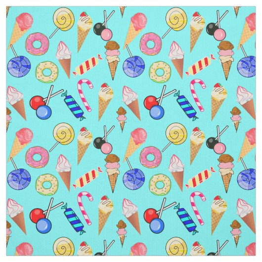 Donuts Lollipop Eiscreme Sweet Stoff (Muster)