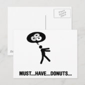 Donuts Lover Postkarte (Vorne/Hinten)