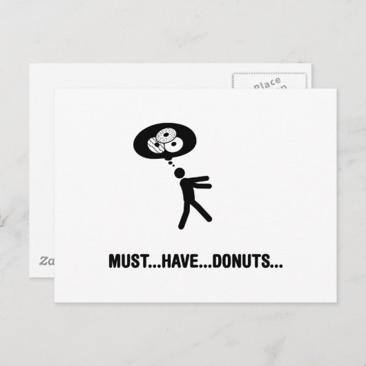 Donuts Lover Postkarte (Vorne/Hinten)